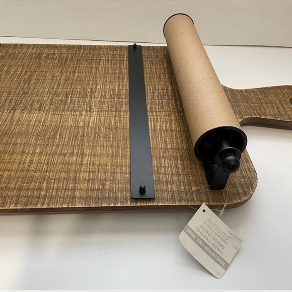 Wooden Memo Board Farmhouse Style - Paper Roll Dispenser - Picture 4 of 9